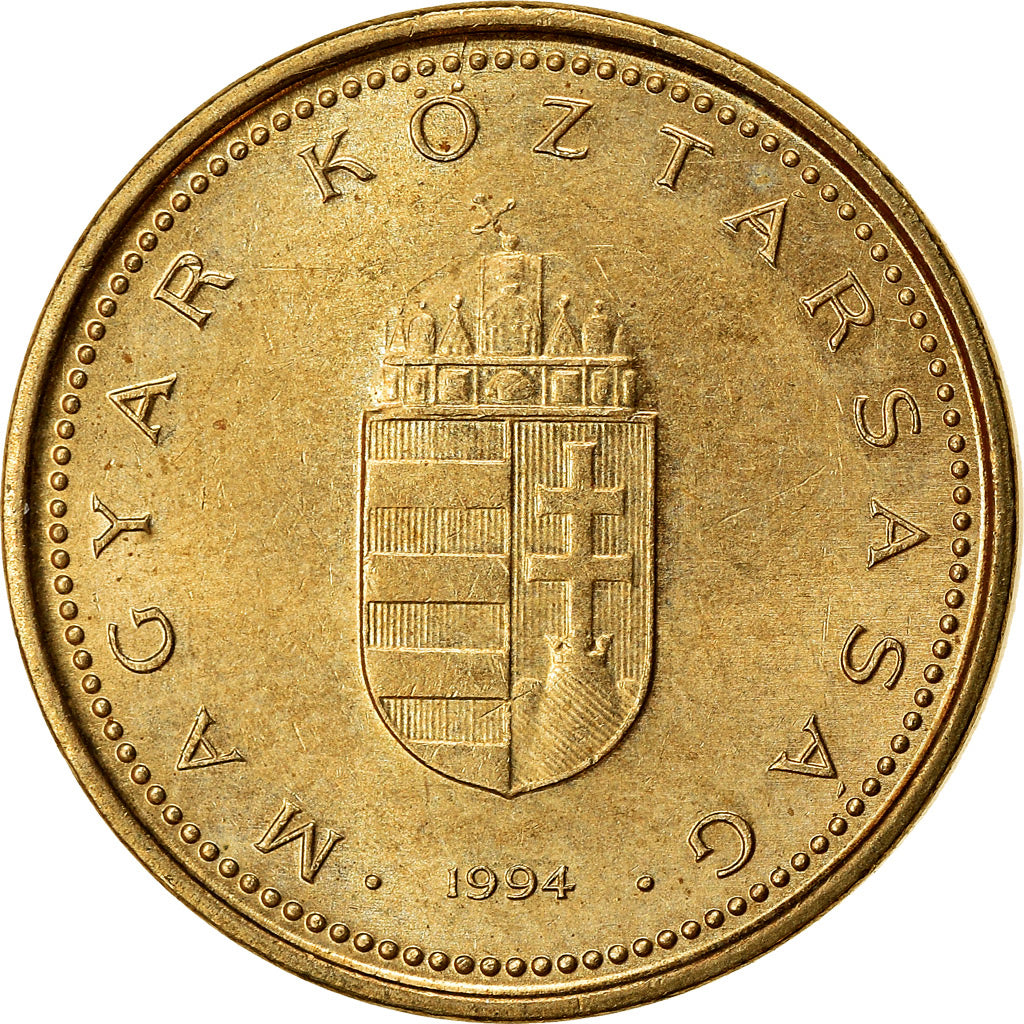 Moneta, Węgry, Forint, 1994, Budapest, EF(40-45), Mosiądz niklowy, KM:692