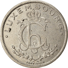 Coin, Luxembourg, Charlotte, Franc, 1935, EF(40-45), Nickel, KM:35