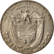 Coin, Panama, 1/10 Balboa, 1968, EF(40-45), Copper-Nickel Clad Copper, KM:10