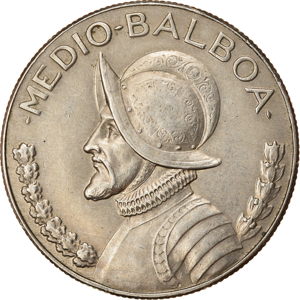 Münze, Panama, 1/2 Balboa, 1975, SS, Copper-Nickel Clad Copper, KM:12b