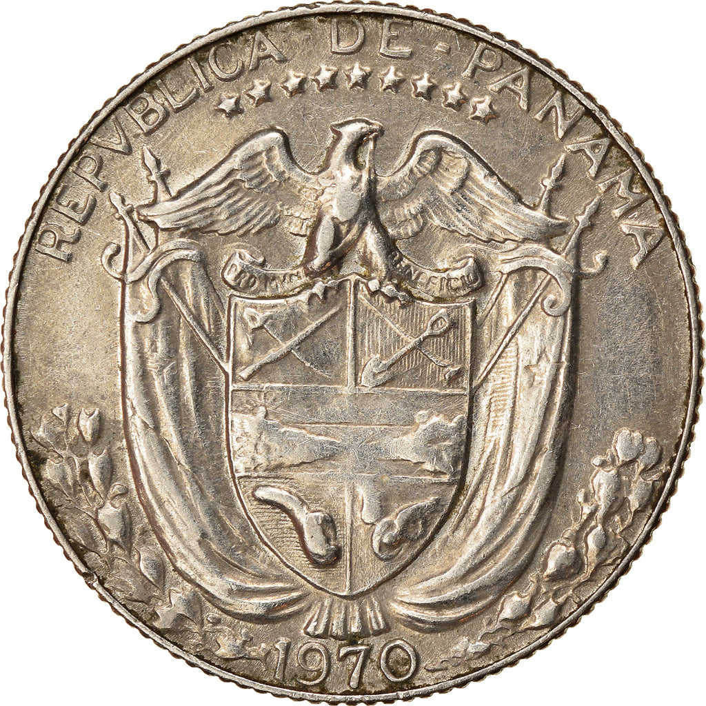 Münze, Panama, 1966 dates struck at US Mint in San Francisco., 1/4 Balboa