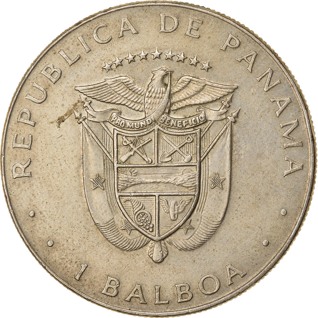 Moneda, Panamá, Balboa, 1984, MBC, Cobre - níquel recubierto de cobre, KM:76