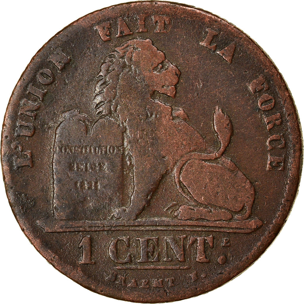 Münze, Belgien, Leopold I, Centime, 1847, S+, Kupfer, KM:1.2