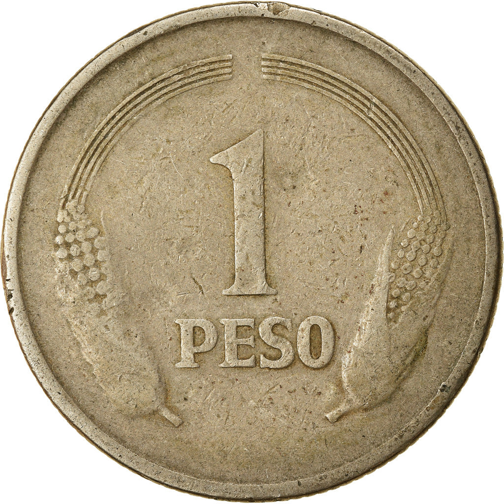 Moneta, Colombia, Peso, 1975, MB, Rame-nichel, KM:258.1