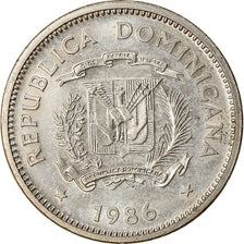 Monnaie, Dominican Republic, 5 Centavos, 1986, TTB, Copper-nickel, KM:P19