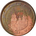 España, Euro Cent, 1999, MBC, Cobre chapado en acero, KM:1040