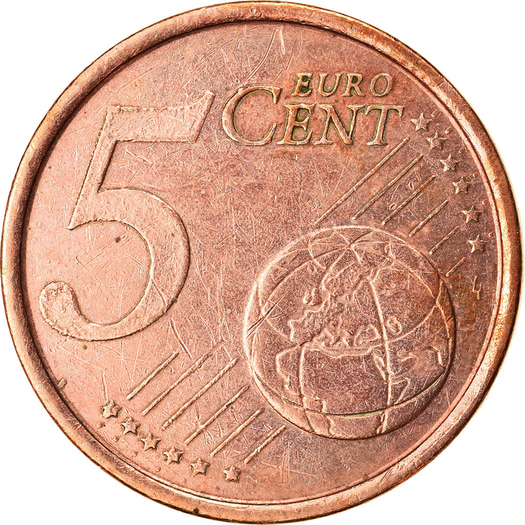 Spagna, 5 Euro Cent, 1999, BB, Acciaio placcato rame, KM:1042