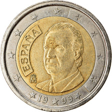 Espanha, 2 Euro, 1999, EF(40-45), Bimetálico, KM:1047