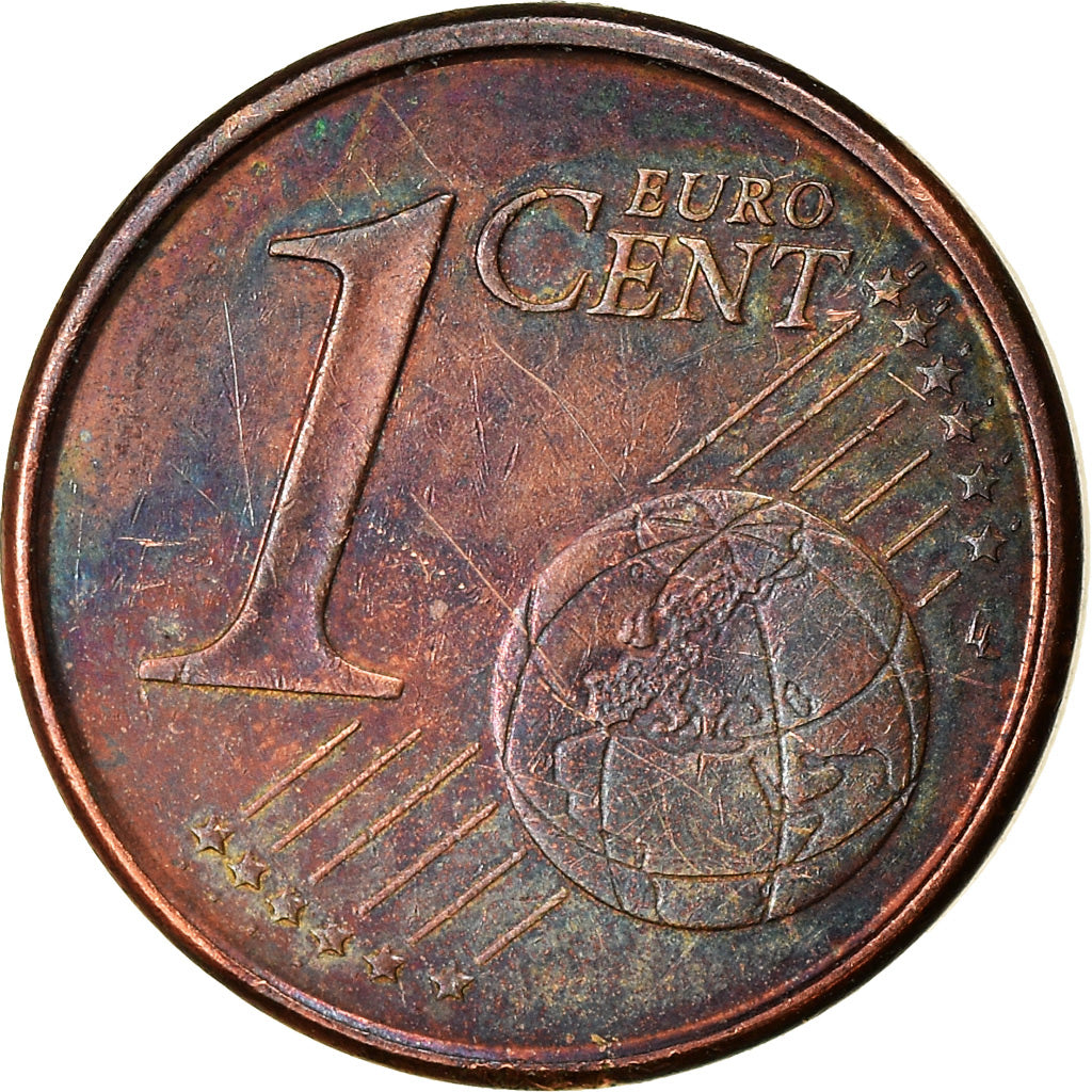 Spagna, Euro Cent, 2001, MB, Acciaio placcato rame, KM:1040