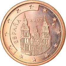 Spanien, 2 Euro Cent, 2002, VZ, Copper Plated Steel, KM:1041