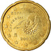 Hiszpania, 20 Euro Cent, 2003, Madrid, EF(40-45), Mosiądz, KM:1044