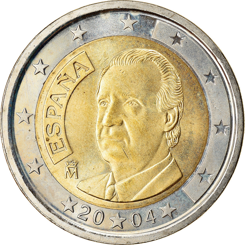 Spain, 2 Euro, 2004, MS(63), Bi-Metallic, KM:1047