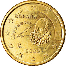 Hiszpania, 50 Euro Cent, 2005, Madrid, MS(63), Mosiądz, KM:1045
