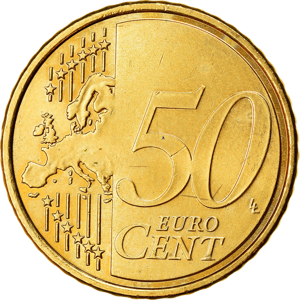 Spanien, 50 Euro Cent, 2007, UNZ, Messing, KM:1072