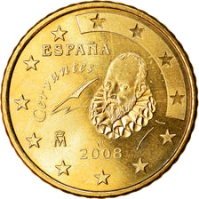Spanje, 50 Euro Cent, 2008, UNC-, Tin, KM:1072
