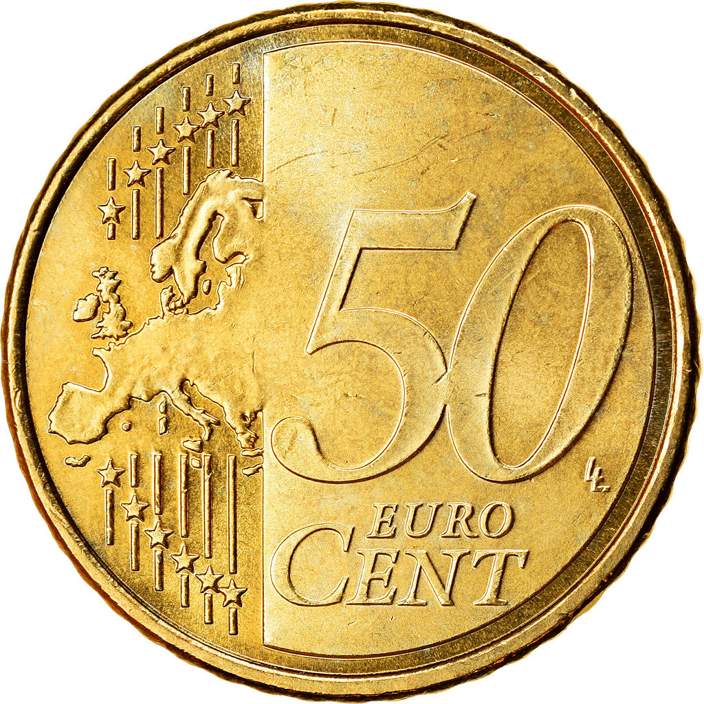 Spanje, 50 Euro Cent, 2008, UNC-, Tin, KM:1072