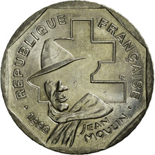 Coin, France, Jean Moulin, 2 Francs, 1993, MS(60-62), Nickel, KM:1062