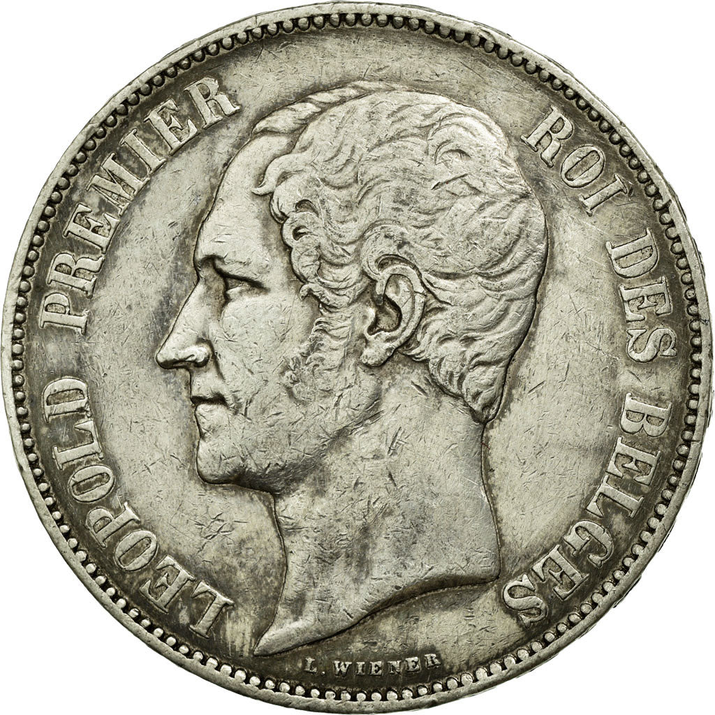 Coin, Belgium, Leopold I, 5 Francs, 5 Frank, 1853, EF(40-45), Silver, KM:17