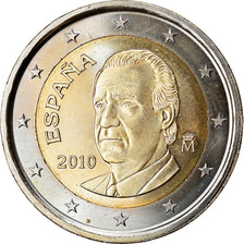 Hiszpania, 2 Euro, 2010, Madrid, MS(63), Bimetaliczny, KM:1151