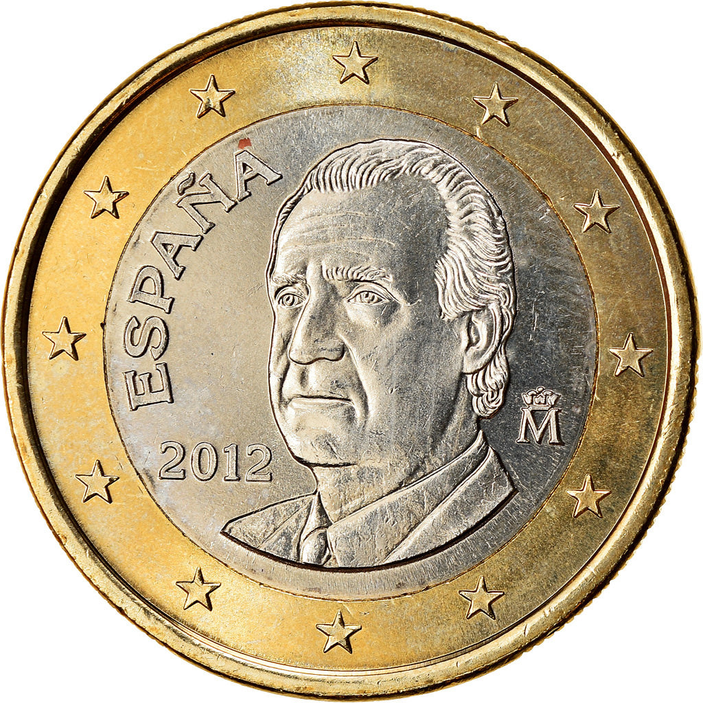 Spain, Euro, 2012, MS(63), Bi-Metallic, KM:1150