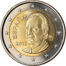 Hiszpania, 2 Euro, 2012, Madrid, MS(63), Bimetaliczny, KM:1151
