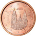 Spanien, Euro Cent, 2013, UNZ, Copper Plated Steel, KM:1144