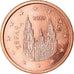 Spain, 2 Euro Cent, 2013, MS(63), Copper Plated Steel, KM:1145