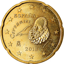Hiszpania, 20 Euro Cent, 2013, Madrid, MS(63), Mosiądz, KM:1148