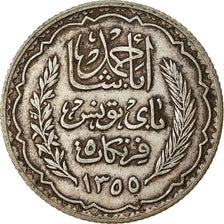 Monnaie, Tunisie, Ahmad Pasha Bey, 5 Francs, 1936, Paris, TTB, Argent, KM:261