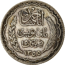 Monnaie, Tunisie, Ahmad Pasha Bey, 5 Francs, 1936, Paris, TTB, Argent, KM:261