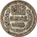 Moneda, Túnez, Ahmad Pasha Bey, 5 Francs, 1936, Paris, MBC, Plata, KM:261