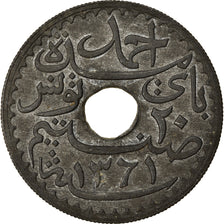 Moneta, Tunisia, Ahmad Pasha Bey, 20 Centimes, 1942, Paris, BB, Zinco, KM:268