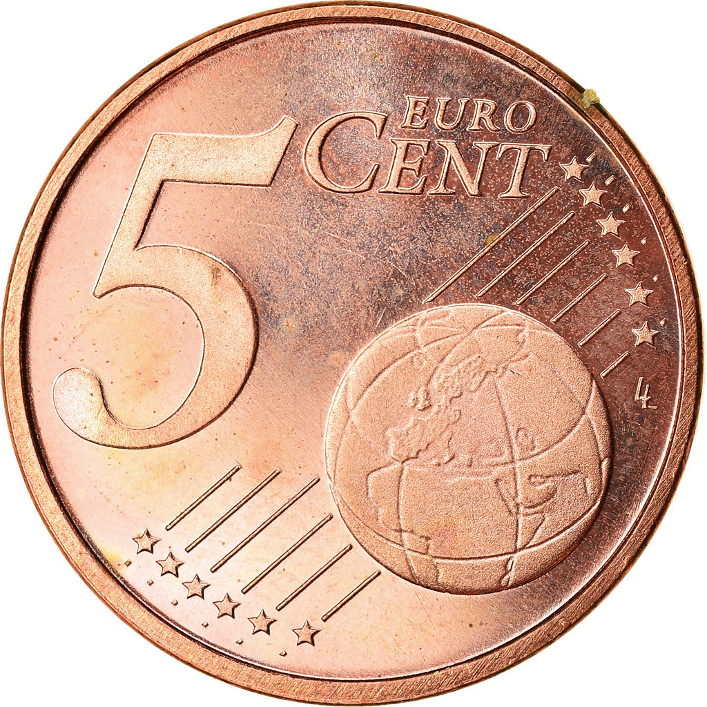 Niederlande, 5 Euro Cent, 2002, SS, Copper Plated Steel, KM:236