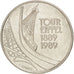 FRANCE, Tour Eiffel, 5 Francs, 1989, Paris, KM #968, AU(50-53), Nickel, 29,...