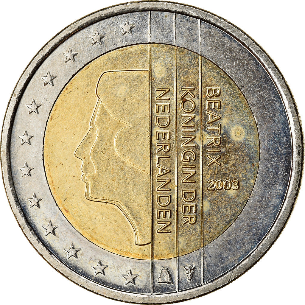 Netherlands, 2 Euro, 2003, EF(40-45), Bi-Metallic, KM:241