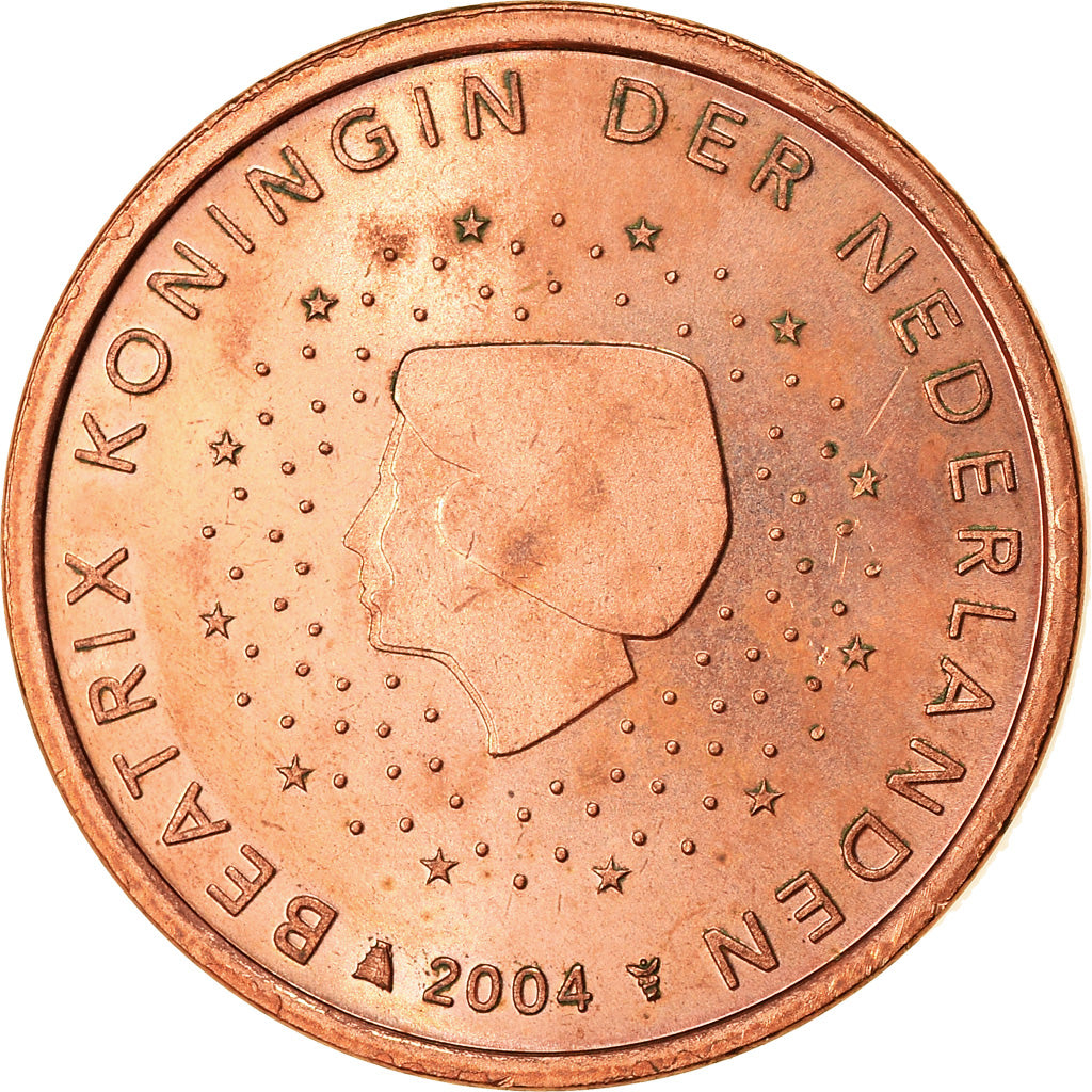 Niederlande, 5 Euro Cent, 2004, SS, Copper Plated Steel, KM:236