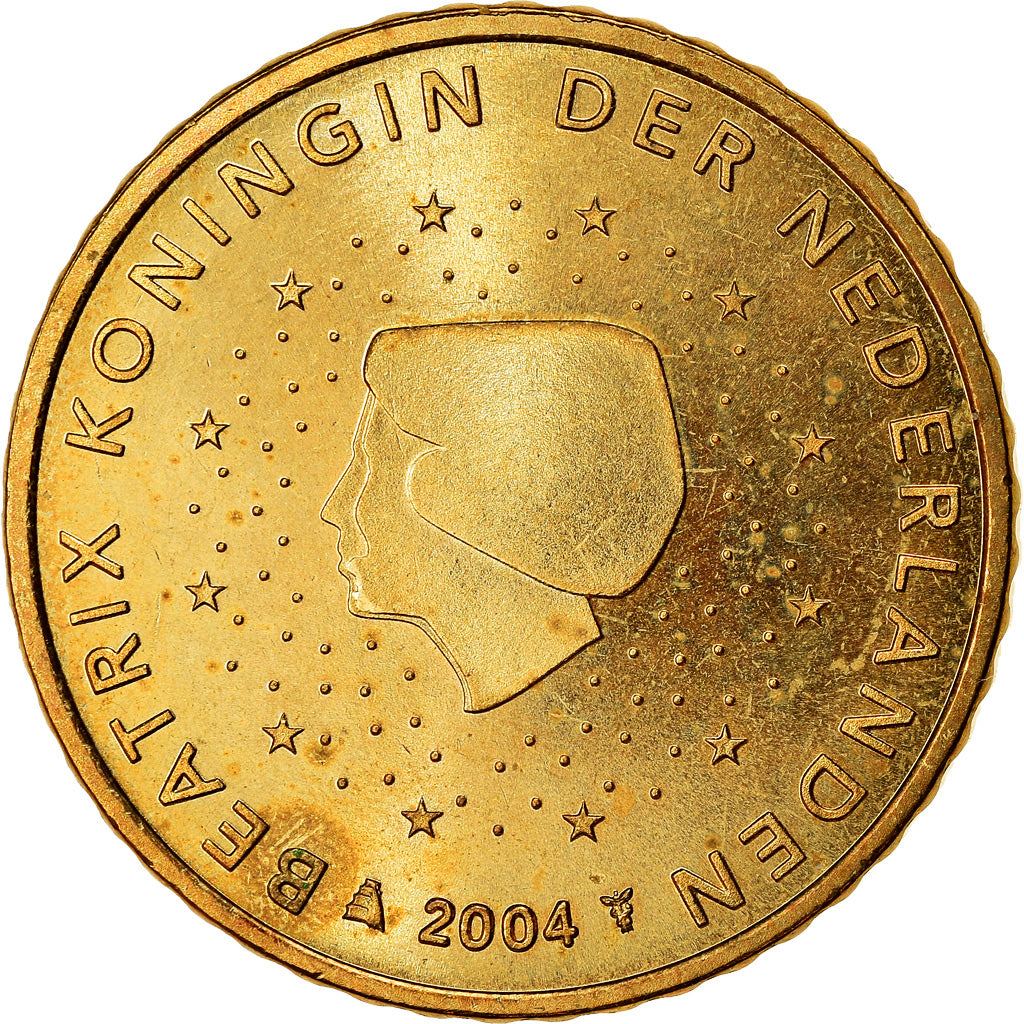 Niederlande, 50 Euro Cent, 2004, SS, Messing, KM:239