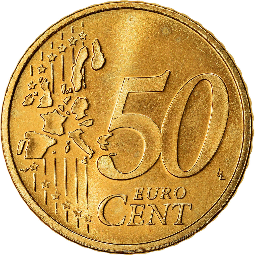 Niederlande, 50 Euro Cent, 2004, SS, Messing, KM:239