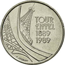 Coin, France, Tour Eiffel, 5 Francs, 1989, AU(55-58), Nickel, KM:968