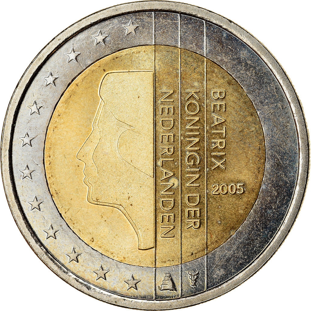 Paesi Bassi, 2 Euro, 2005, SPL-, Bi-metallico, KM:241