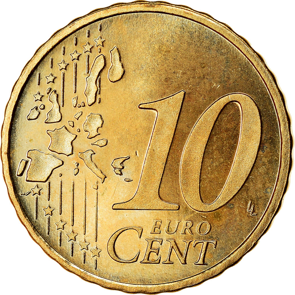 Pays-Bas, 10 Euro Cent, 2006, TTB, Laiton, KM:237