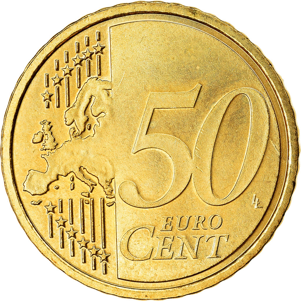 Netherlands, 50 Euro Cent, 2007, AU(55-58), Brass, KM:270