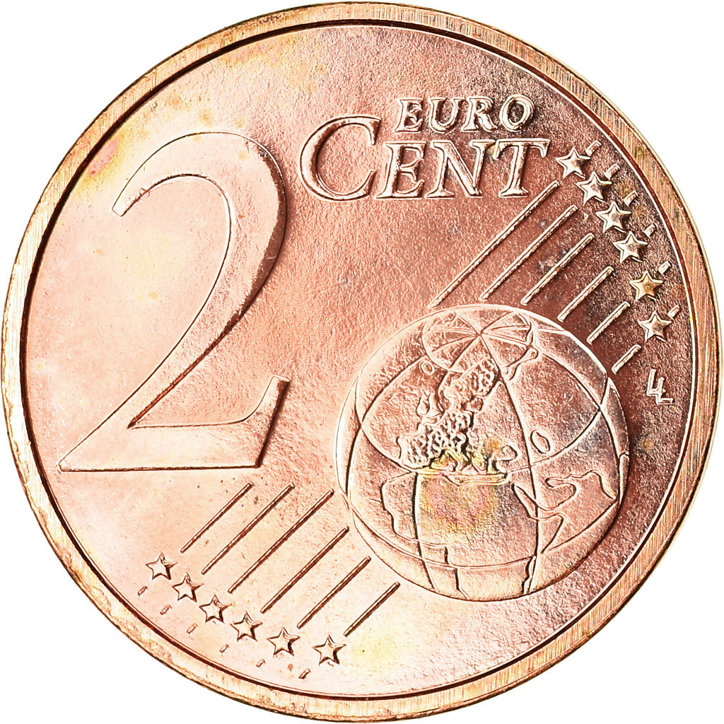 Netherlands, 2 Euro Cent, 2008, AU(55-58), Copper Plated Steel, KM:235