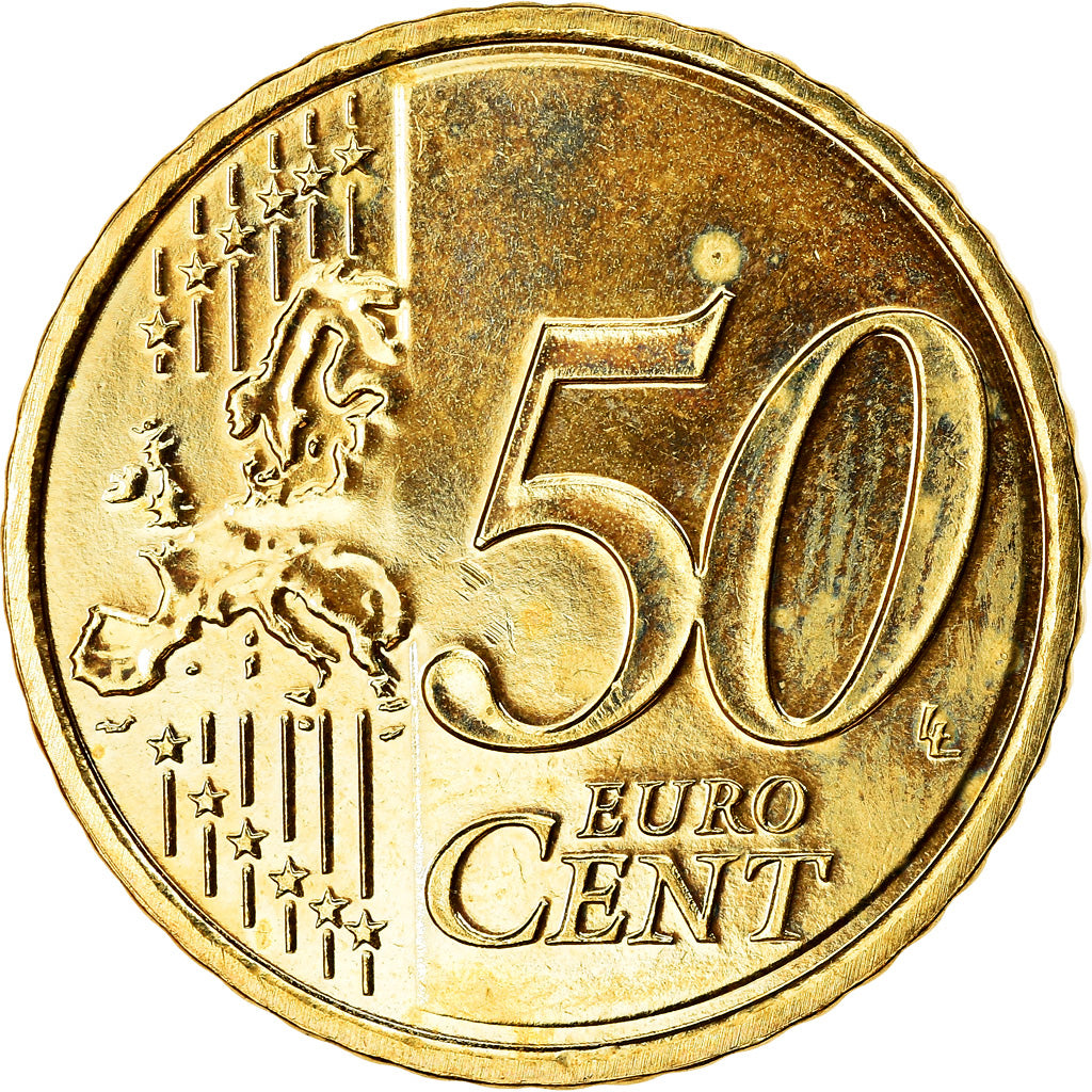 Niederlande, 50 Euro Cent, 2008, VZ, Messing, KM:270