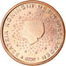 Niederlande, Euro Cent, 2009, VZ, Copper Plated Steel, KM:234