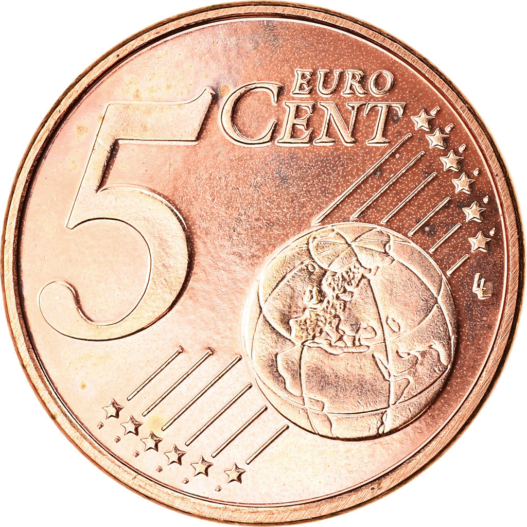 Países Baixos, 5 Euro Cent, 2009, AU(55-58), Aço Cromado a Cobre, KM:236