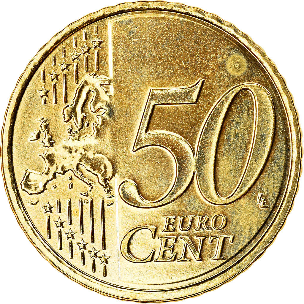 Netherlands, 50 Euro Cent, 2009, AU(55-58), Brass, KM:270