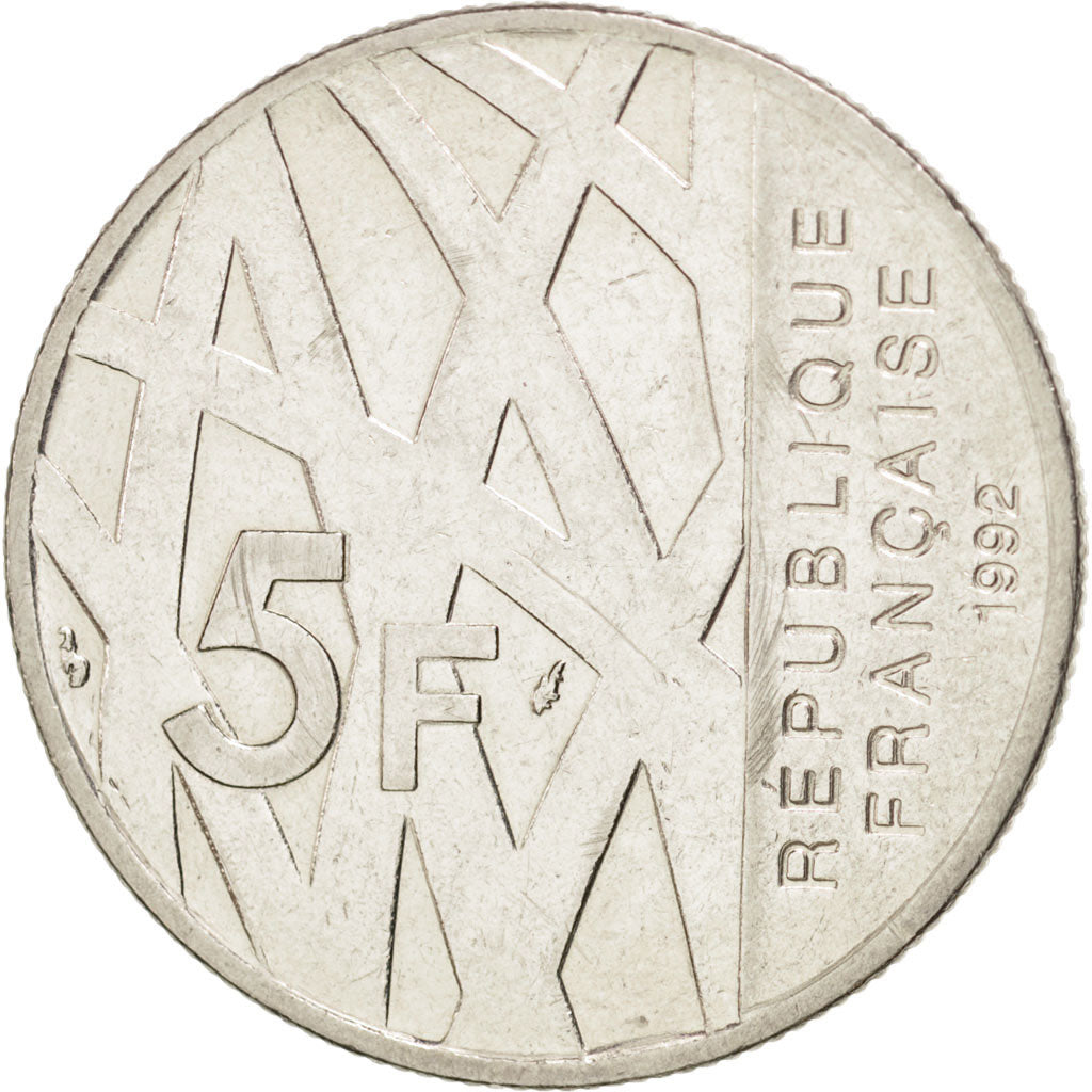 Moneta, Francia, Mendès France, 5 Francs, 1992, SPL-, Nichel, KM:1006
