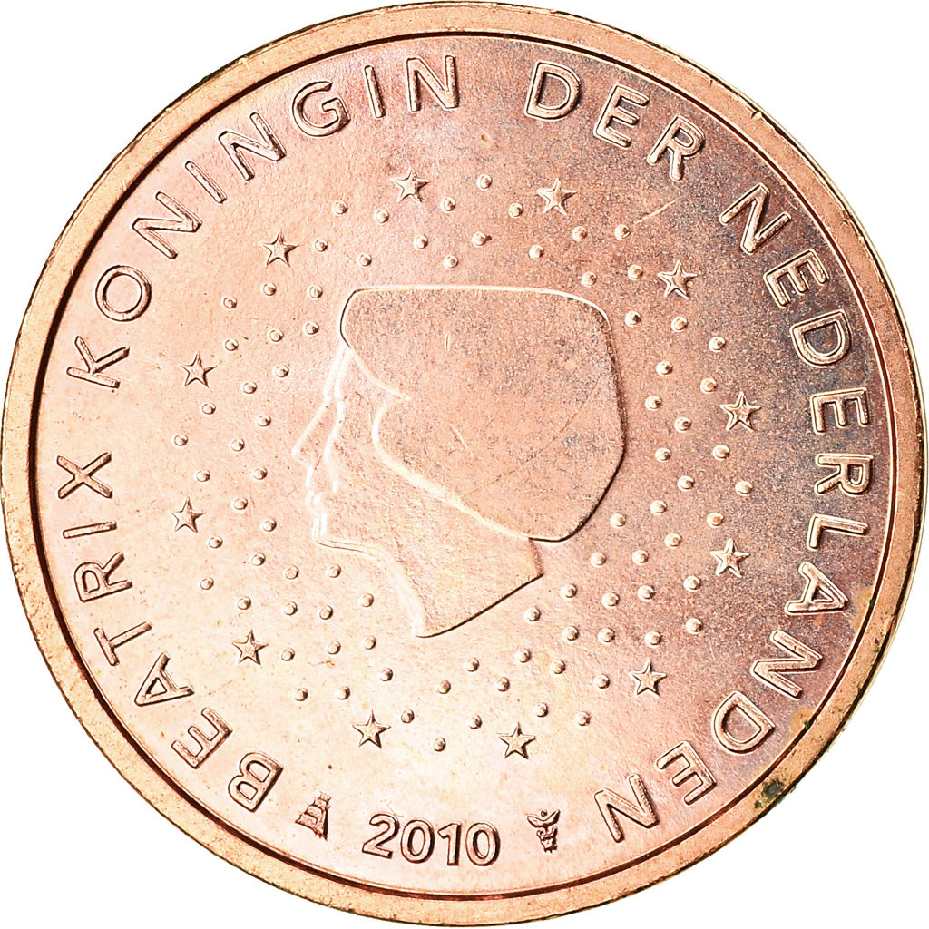 Niederlande, 2 Euro Cent, 2010, VZ, Copper Plated Steel, KM:235