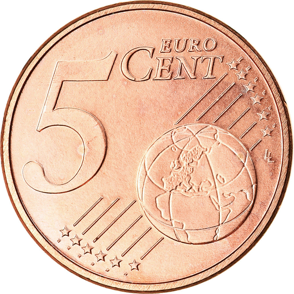 Niederlande, 5 Euro Cent, 2010, VZ, Copper Plated Steel, KM:236